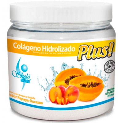 colágeno hidrolizado plus sabor papaya-durazno 450gr. pvo. S504