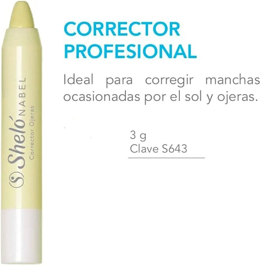 Corrector profesional ojeras amarillo Shelo Nabel