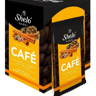 Café Con Canelea Y Hongo Cola De Pavo Sobres De Gr. Shelo Nabel