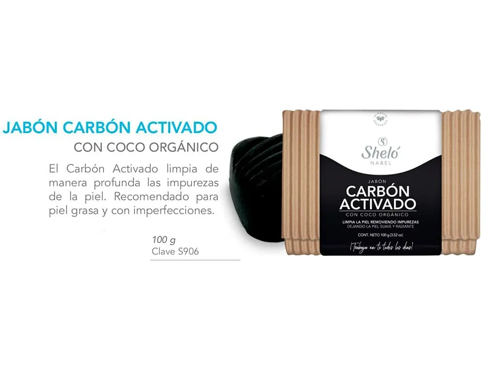 Carbón Activado Y Coco Orgánico Jabón Gr. Clave Shelo Nabel