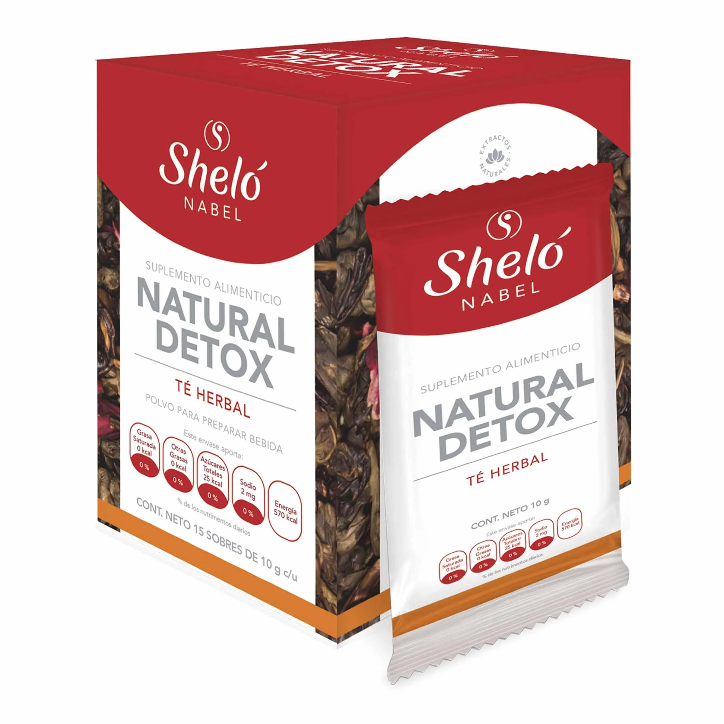 Natural Detox TÉ Herbal Sobres De Gr. Shelo Nabel