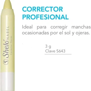 Corrector Profesional Ojeras Amarillo Shelo Nabel