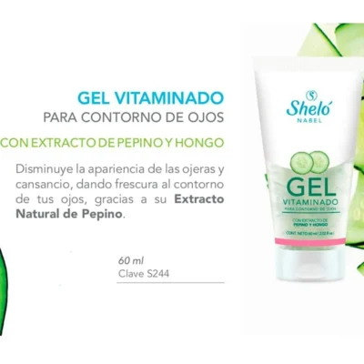 Gel Vitaminado Para Ojos Cansados Ml. Shelo Nabel